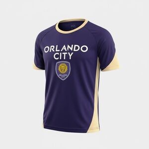 Orlando City Soccer Purple and Cream T-Shirt